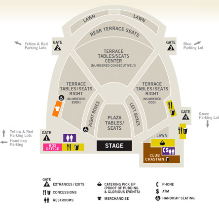 Chastain Park Amphitheatre Table Seating Chart