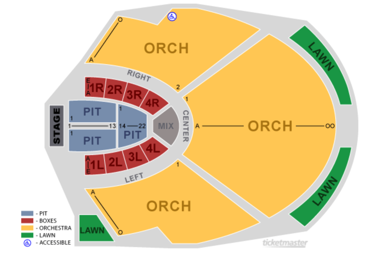 Chastain Concert Seating Chart